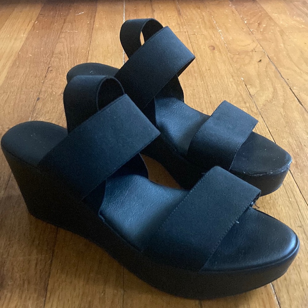 NR RAPISARDI BLACK PLATFORM SHOES